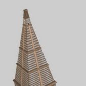 Modern Pyramid City Building