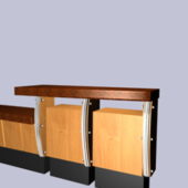 Modern Furniture Reception Counter Design