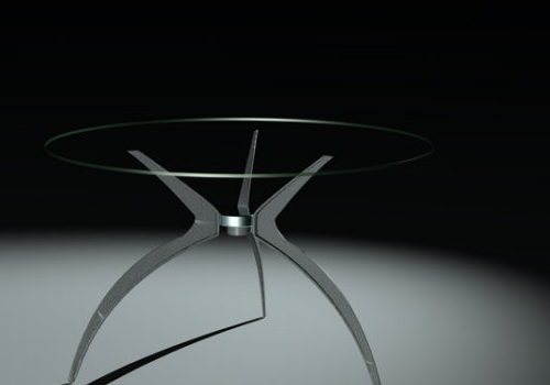 Modern Furniture Round Glass Dining Table
