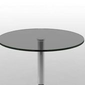 Round Glass Table Furniture V1