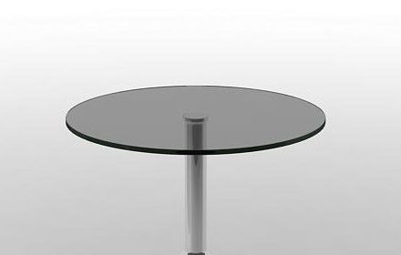 Round Glass Table Furniture V1 3D Model - .Max - 123Free3DModels