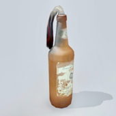 Old Molotov Cocktail Bottle Bomb