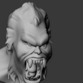 Monster Head Sculpt