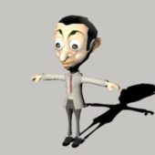 Cartoon Mr Bean Character