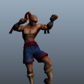 Muay Thai Warrior Character