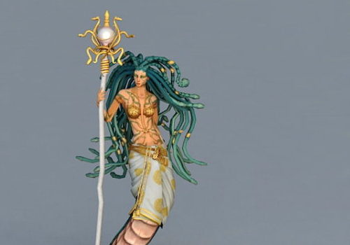 Game Character Naga Priestess