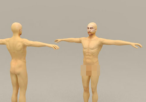 Naked Man Character