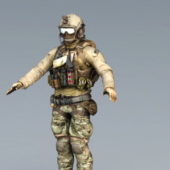 Army Navy Seals Soldier Character
