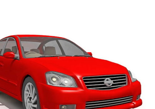 Red Nissan Altima Car
