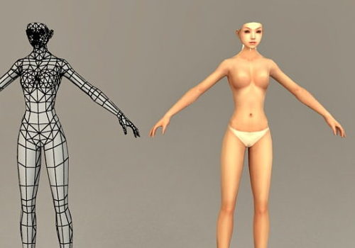 sexy nude 3d blender models