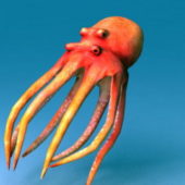 Sea Octopus Animated Rigged