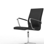 Office Armchair Black Leather Furniture