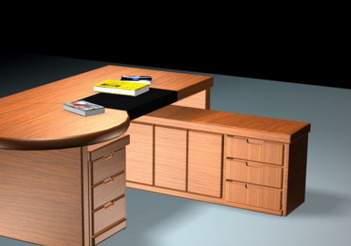 Office Furniture Desk With File Cabinets