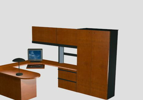 Furniture Office Desk With Hutch