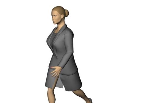 Office Lady Character In Suit Jacket Characters
