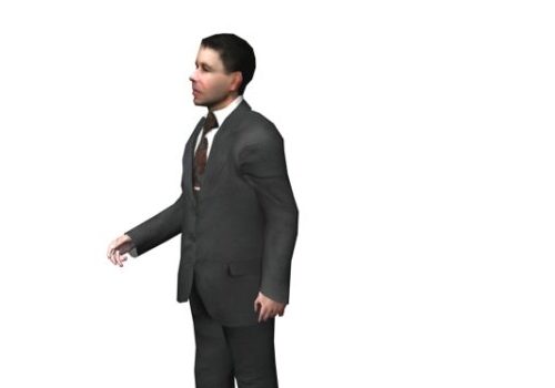 Office Man Standing Pose Characters