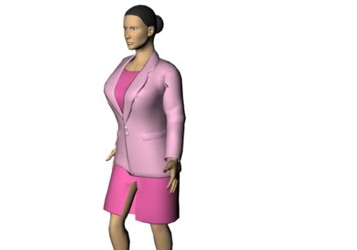 Office Woman Character In Skirt Suit Characters