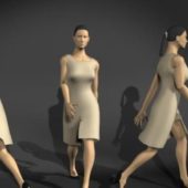 Office Business Woman In Walking Pose | Characters