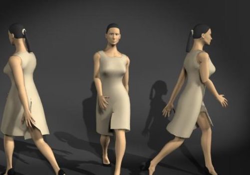 Office Business Woman In Walking Pose | Characters
