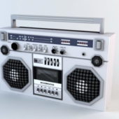 Electric Boombox Low-poly