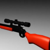 Old Gun Rifle With Scope