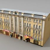 European Street Apartment Building
