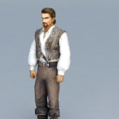 Old Western Man Character