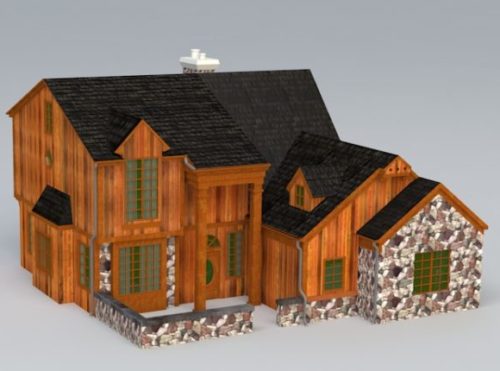 Old Western Wooden House