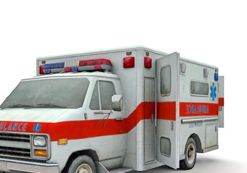 Old Ambulance Truck Vehicle