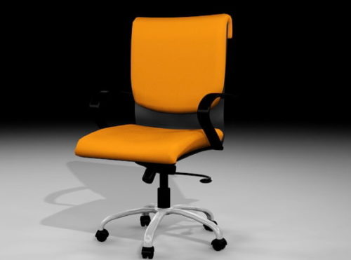 Orange Modern Office Chair
