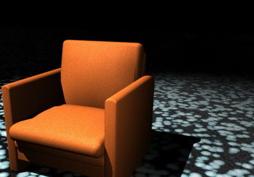 Orange Club Chair Home Furniture
