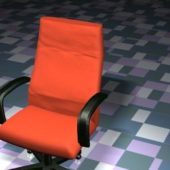 Furniture Orange Executive Chair