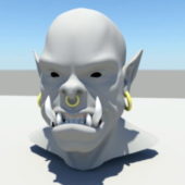 Orc Head Character