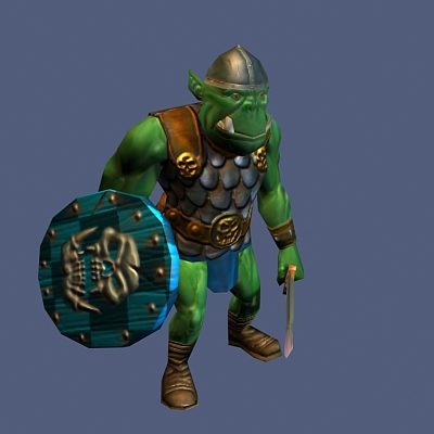 Orc Warrior Game Character