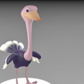 Ostrich Cartoon Character | Animals