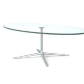 Oval Glass Modern Table | Furniture