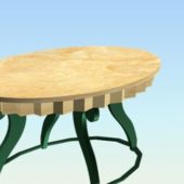 Wood Furniture Oval Dining Table