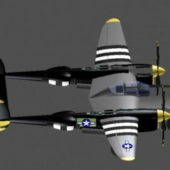 P-38j Fighter Airplane