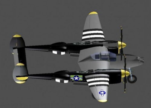P-38j Fighter Airplane