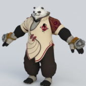 Panda Warrior Game Character