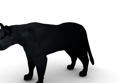 Panther Leopard Low Poly Animal Animals