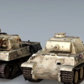 Military German Panzer Iv Tank
