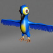 Animal Colorful Parrot Rigged