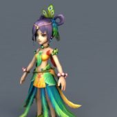 Peacock Fairy Queen Game Character