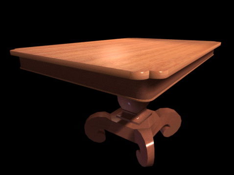 Home Furniture Pedestal Coffee Table