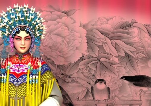 Chinese Character Peking Opera Girl