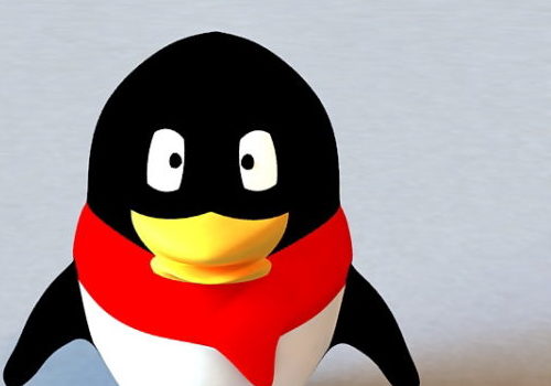 Child Penguin With Scarf Logo | Animals