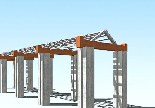 Pergola Walkway Structure