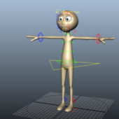 Character Person With Rig