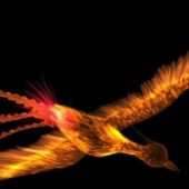 Phoenix Bird Animated & Rigged | Animals